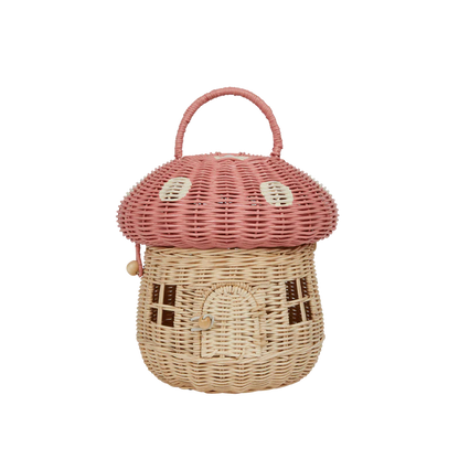 Rattan Mushroom Basket - Various Colours