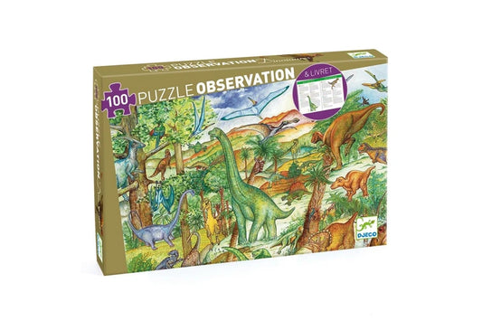 Dinosaurs 100pc Observation Puzzle & Booklet