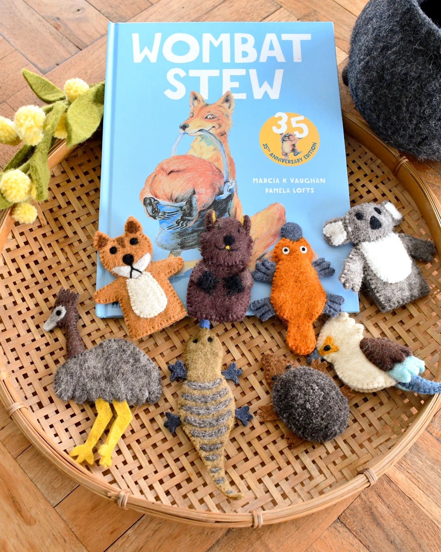 Wombat Stew Finger Puppet Set