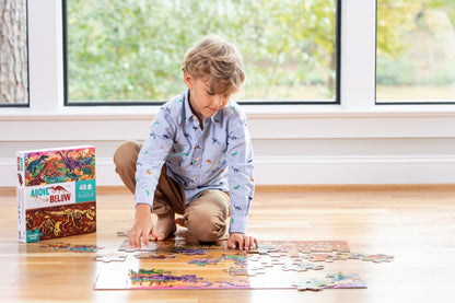 Above & Below Puzzle 48pc - Dinosaur World