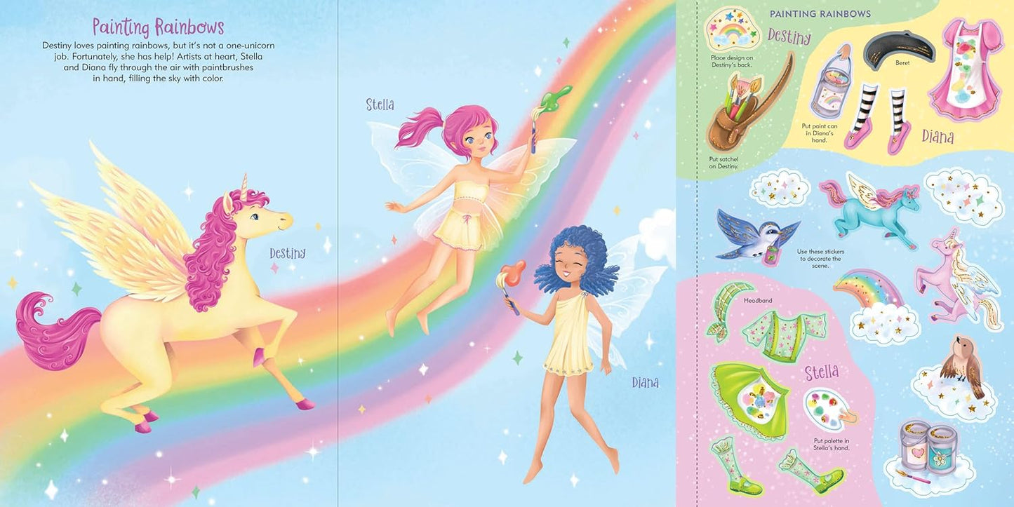 Sticker Doll Dress-Up - Unicorns