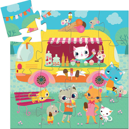 Ice Cream Truck 16pc Silhouette Puzzle