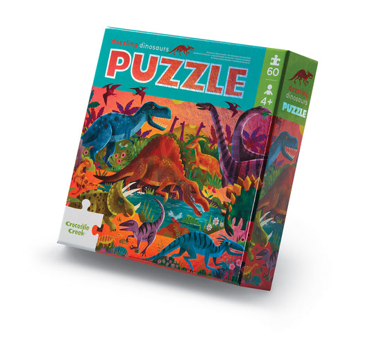 Dazzling Dinos - Foil Puzzle 60 pc