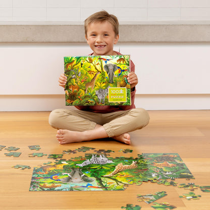 Holographic Puzzle 100 pc - Jungle Paradise