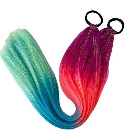 Ponytail Set - Sweet Pea, Straight 60cm