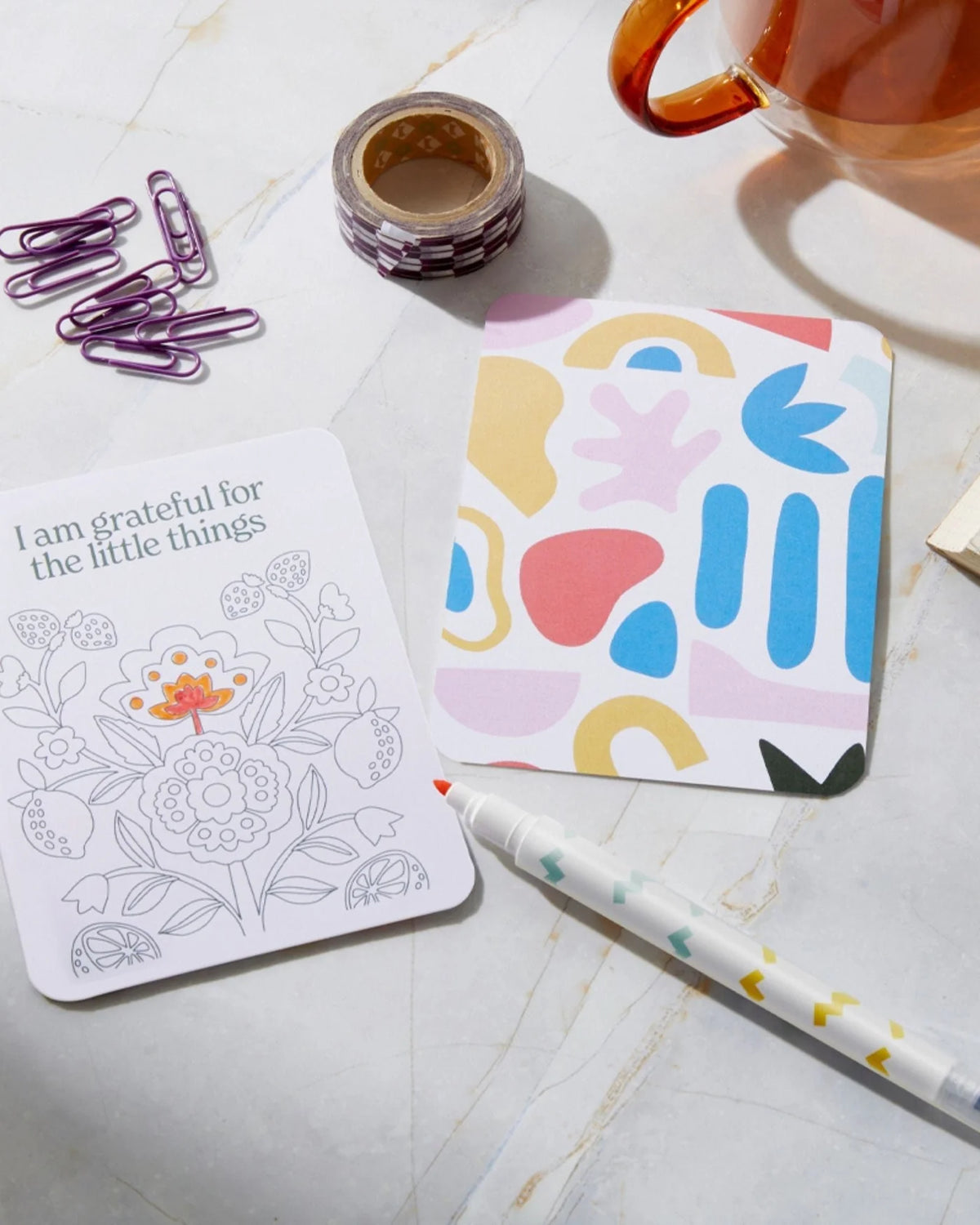 COLOUR YOUR OWN AFFIRMATION CARDS