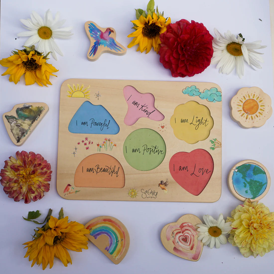 Sun Child Affirmation Puzzle 6 pc