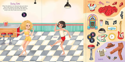 Sticker Doll Dress-Up - Dancers