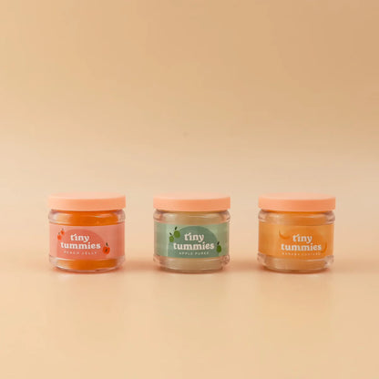 Tiny Tummies Food Jar and Spoon Set - Various flavours