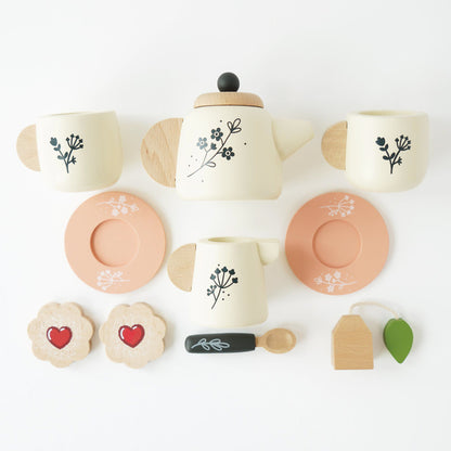 Wooden Tea Set and Tray