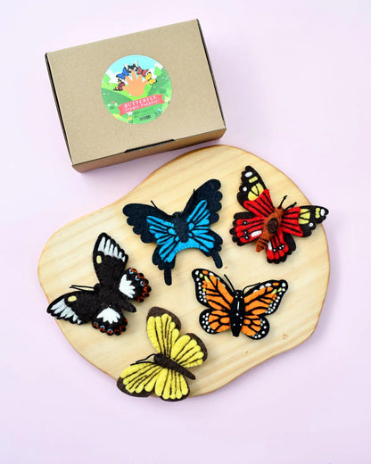 BUTTERFLIES FINGER PUPPET SET