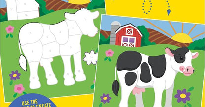 First Colour by Sticker Book - Farm Animals