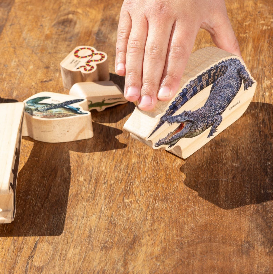 Reptiles - Wooden 9 piece set