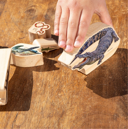 Reptiles - Wooden 9 piece set