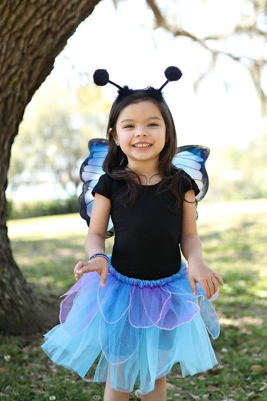 Midnight Butterfly Tutu with Wings & Headband - Size 4-6