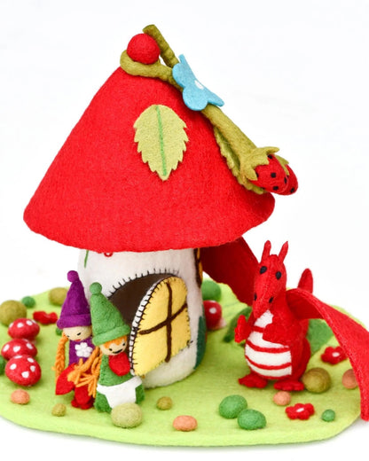 Fairies and Gnomes House - Red Roof