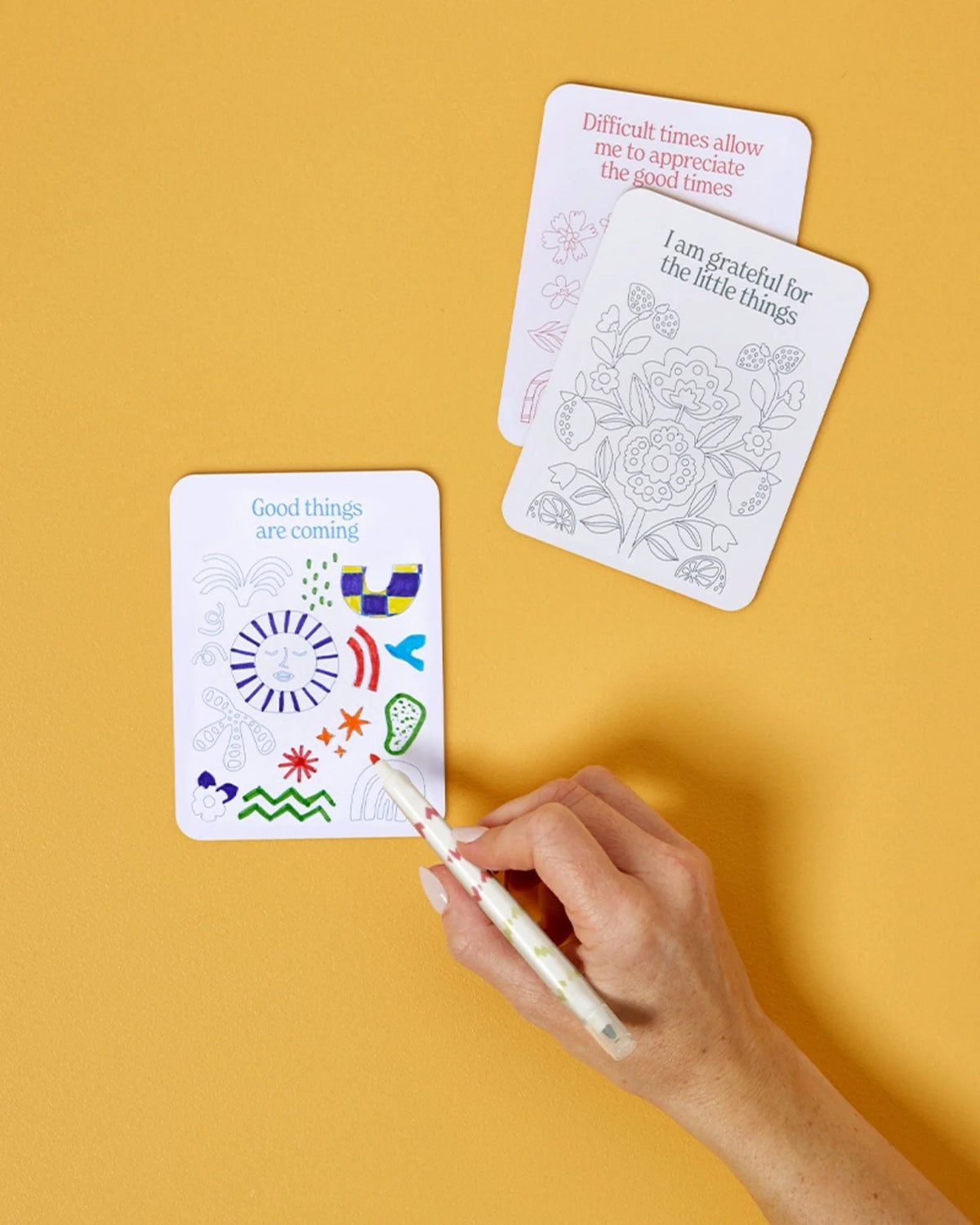 COLOUR YOUR OWN AFFIRMATION CARDS