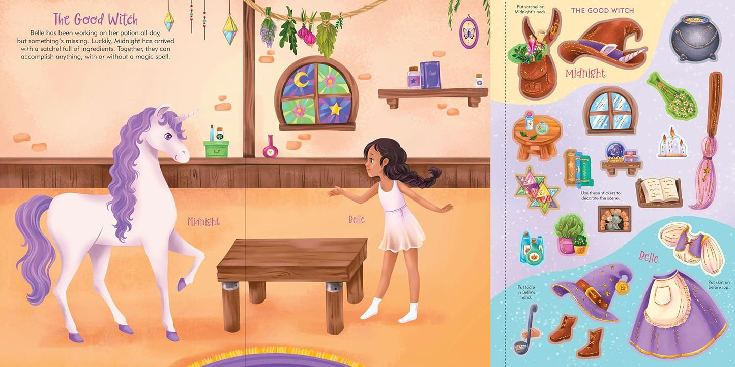 Sticker Doll Dress-Up - Unicorns