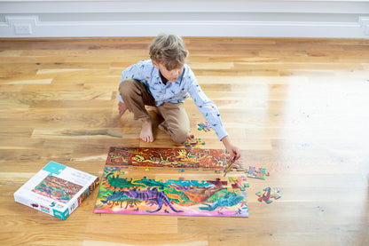 Above & Below Puzzle 48pc - Dinosaur World