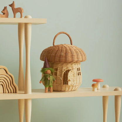 Rattan Mushroom Basket - Various Colours