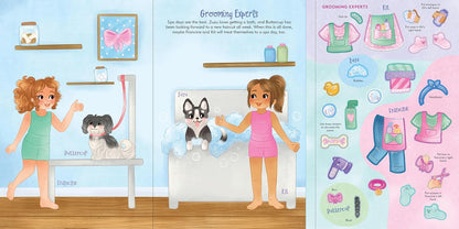 Sticker Doll Dress-Up - Puppies