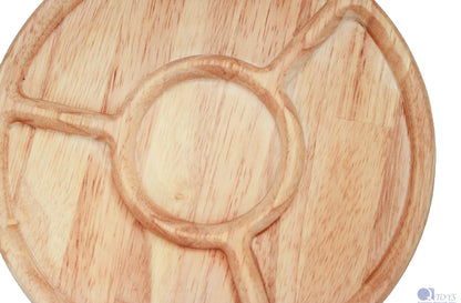 Round Divided Feeding Tray