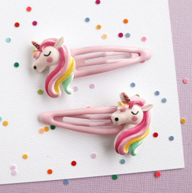 Unicorn Shimmer Clip Set
