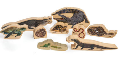 Reptiles - Wooden 9 piece set