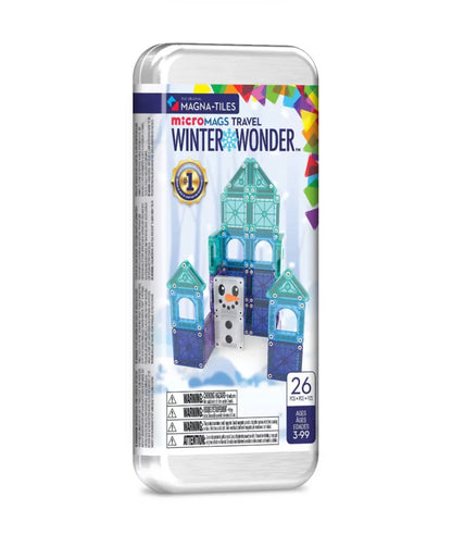 Magna-Tiles - microMAGS Winter Wonder Travel Set - 26 Pieces