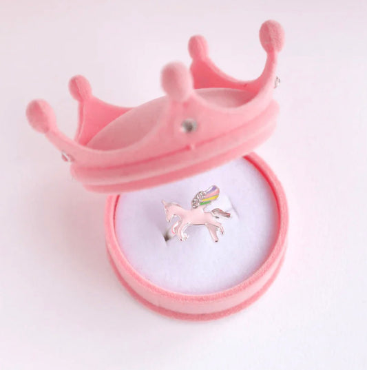 Celestial Unicorn Ring in Velvet Box