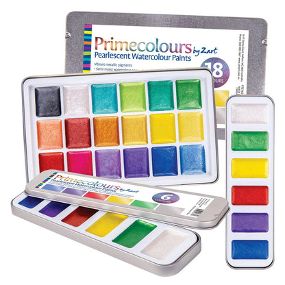ZART Primecolours- Pearlescent Watercolour Paints