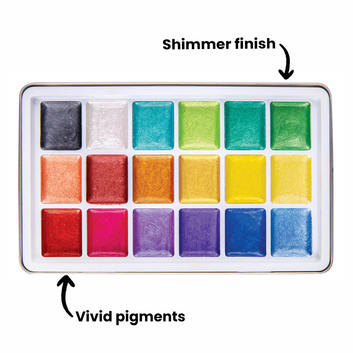 ZART Primecolours- Pearlescent Watercolour Paints