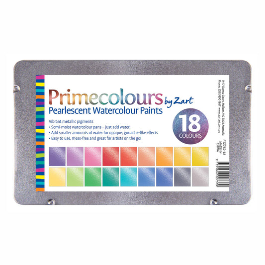 ZART Primecolours- Pearlescent Watercolour Paints