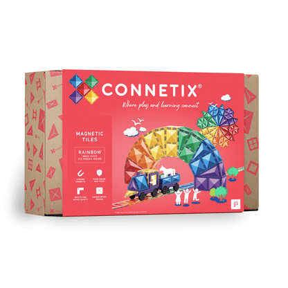 212 Piece Rainbow Mega Pack - Connetix Tiles *Click and Collect or In Store Purchase Only*