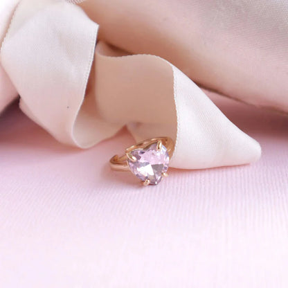 Crystal Heart Ring- Velvet Box