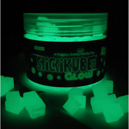 STICKIKUBES - GLOW IN THE DARK TUB - 125PC