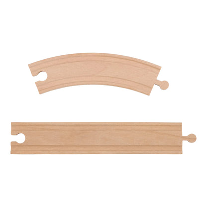 Little Dutch- Wooden Crane and Train Track Set