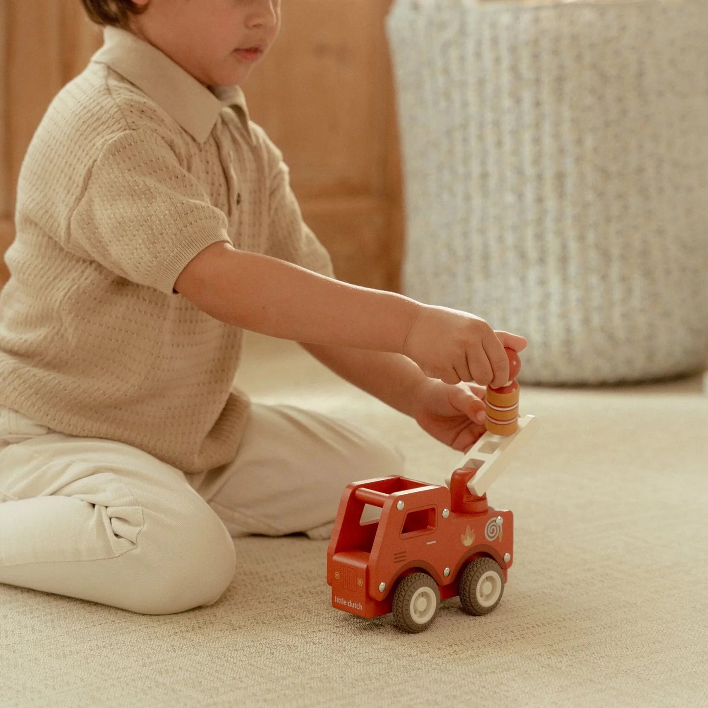 Little Dutch- Wooden Fire Truck