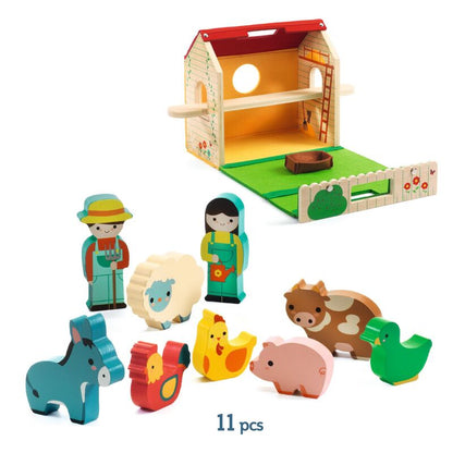 Softi-Farm Felt & Wood Play Set