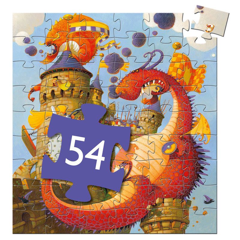 Vaillant And The Dragon 54 piece Silhouette Puzzle