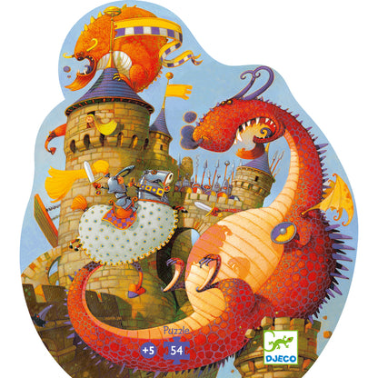 Vaillant And The Dragon 54 piece Silhouette Puzzle