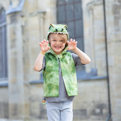 All Day Green Dino Vest Size 3-4