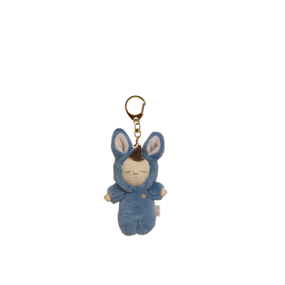 Cozy Bag Charm - Bunny Twiggy - Blue