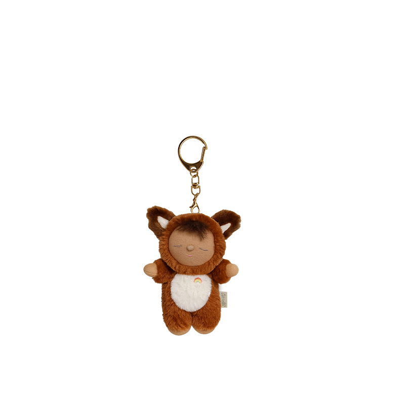 Cozy Bag Charm - Fox Finnley - Rust