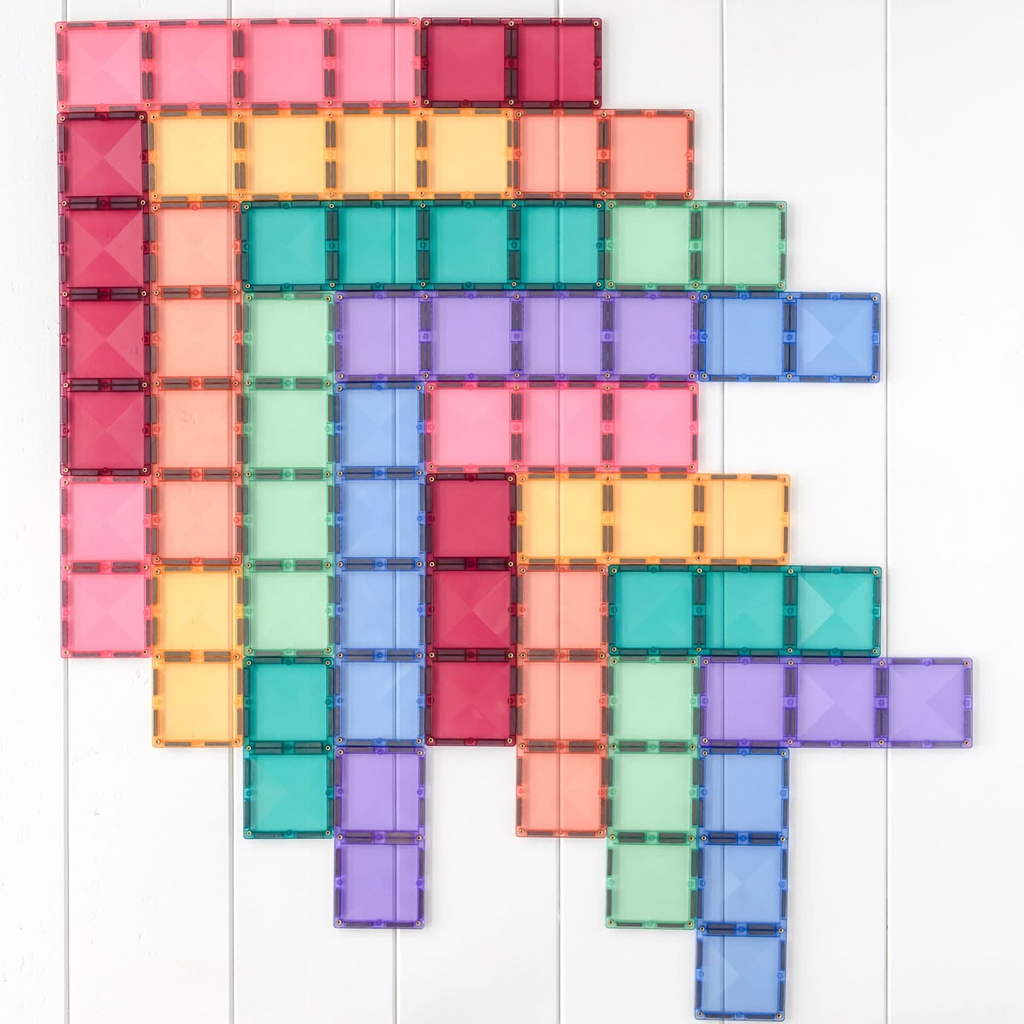 24 Piece Pastel Rectangle Pack - Connetix Tiles