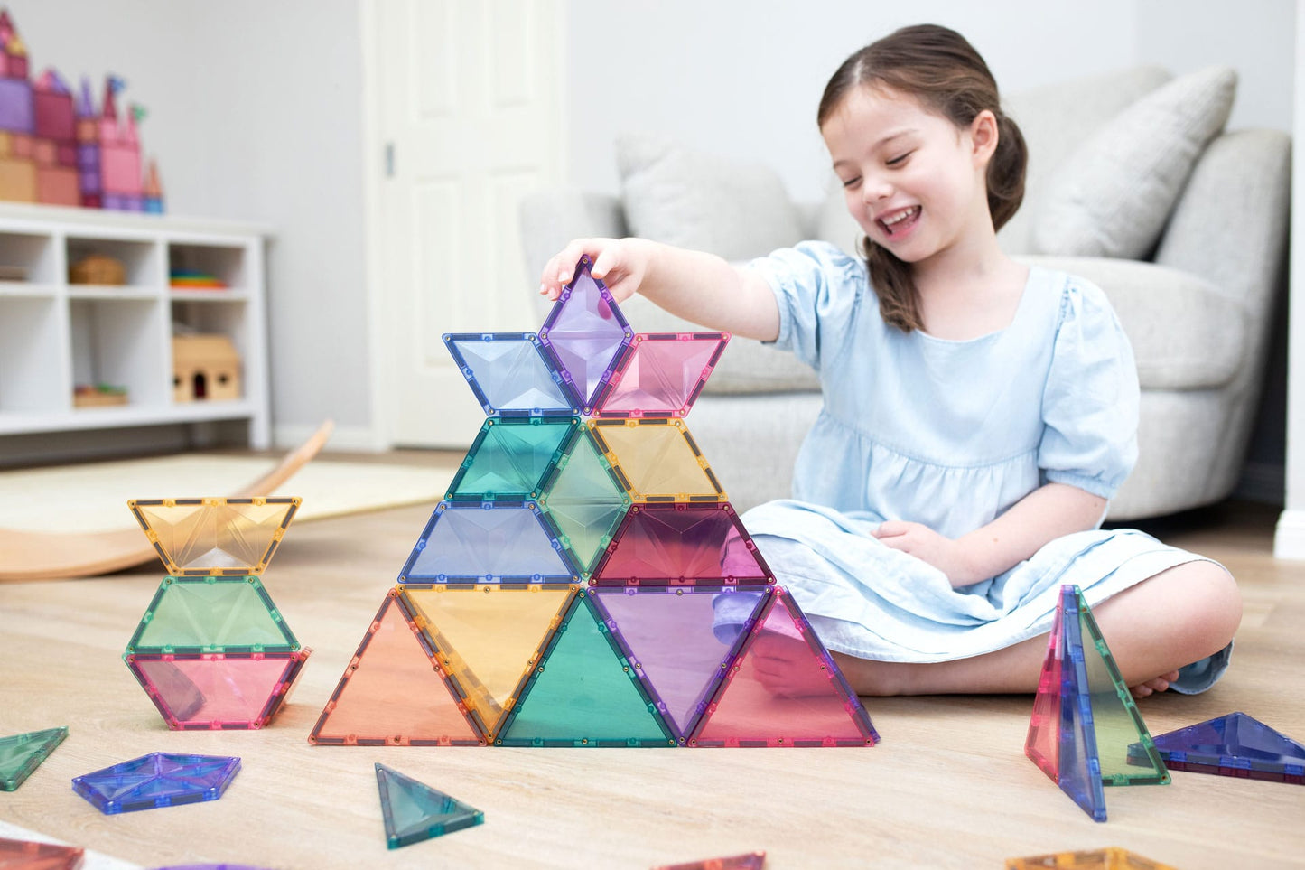 48 Piece Pastel Shape Expansion Pack - Connetix Tiles