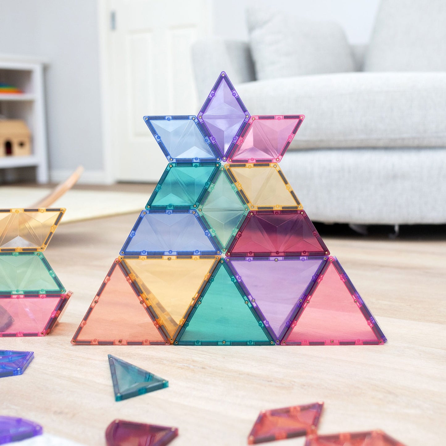 48 Piece Pastel Shape Expansion Pack - Connetix Tiles