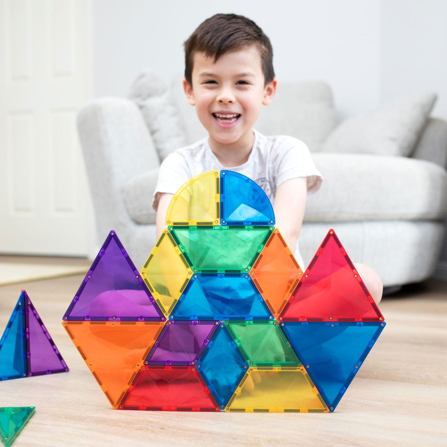 36 Piece Rainbow Shape Expansion Pack - Connetix Tiles