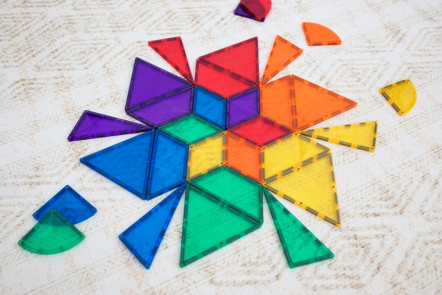 36 Piece Rainbow Shape Expansion Pack - Connetix Tiles