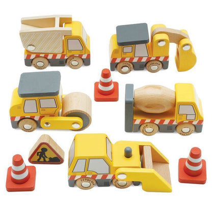 Wooden Construction Vehicle Set